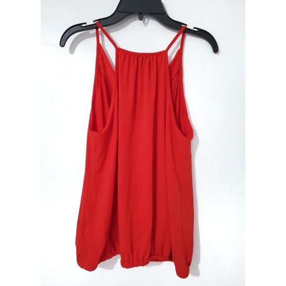 EXPRESS Red Spaghetti Strap V Neck Top Medium - Picture 6 of 15